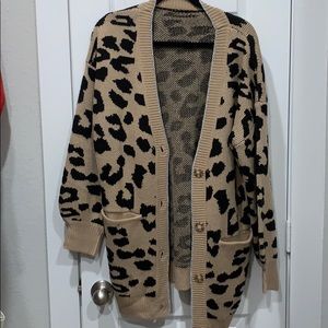 Leopard Oversized Cardigan